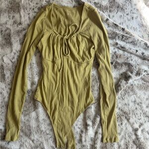 American Eagle Outfitters Leaf Green Bodysuit